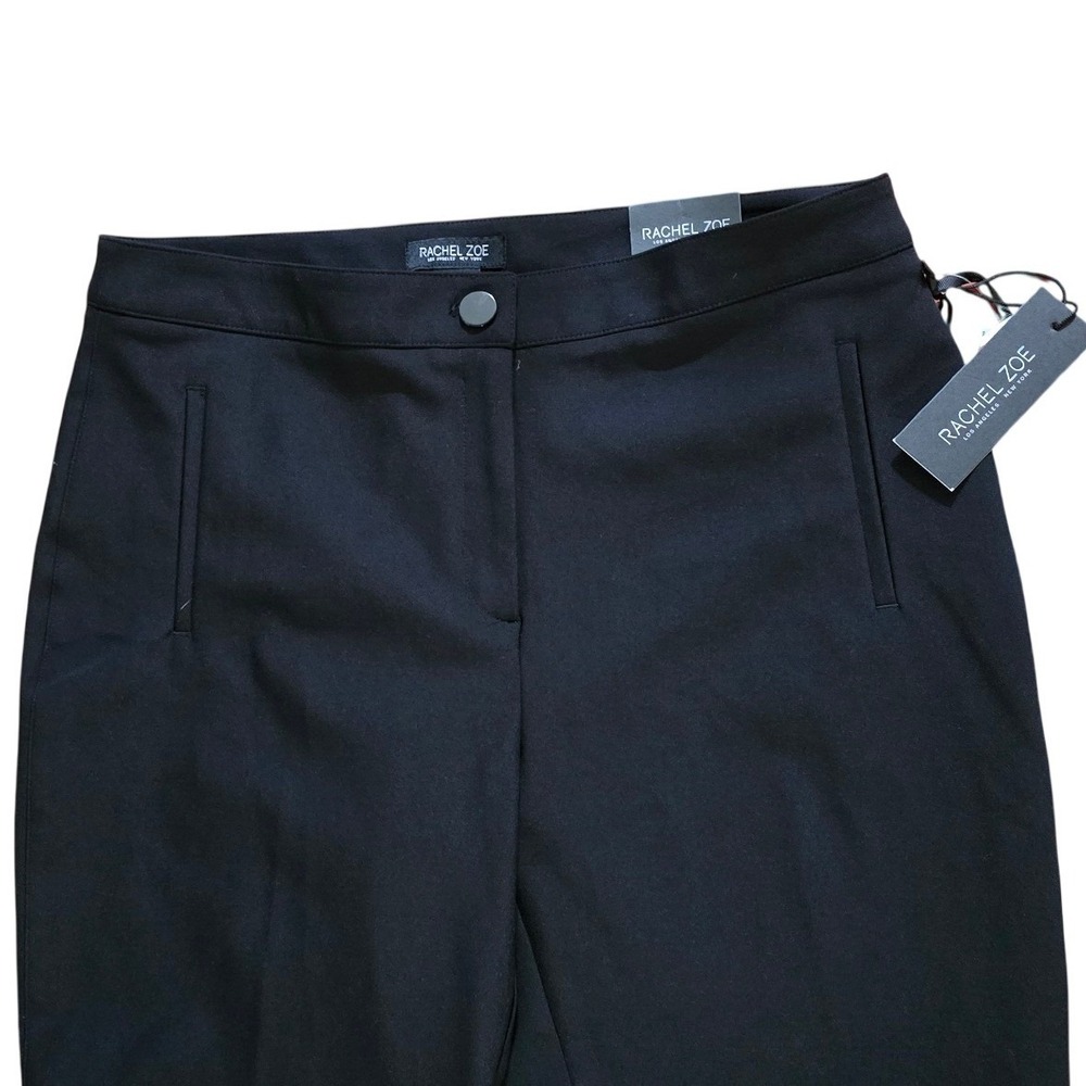 NEW WITH TAG Rachel Zoe Black Slim Leg Cropped Dress Pants Womens Size 14 GREAT - Picture 4 of 5